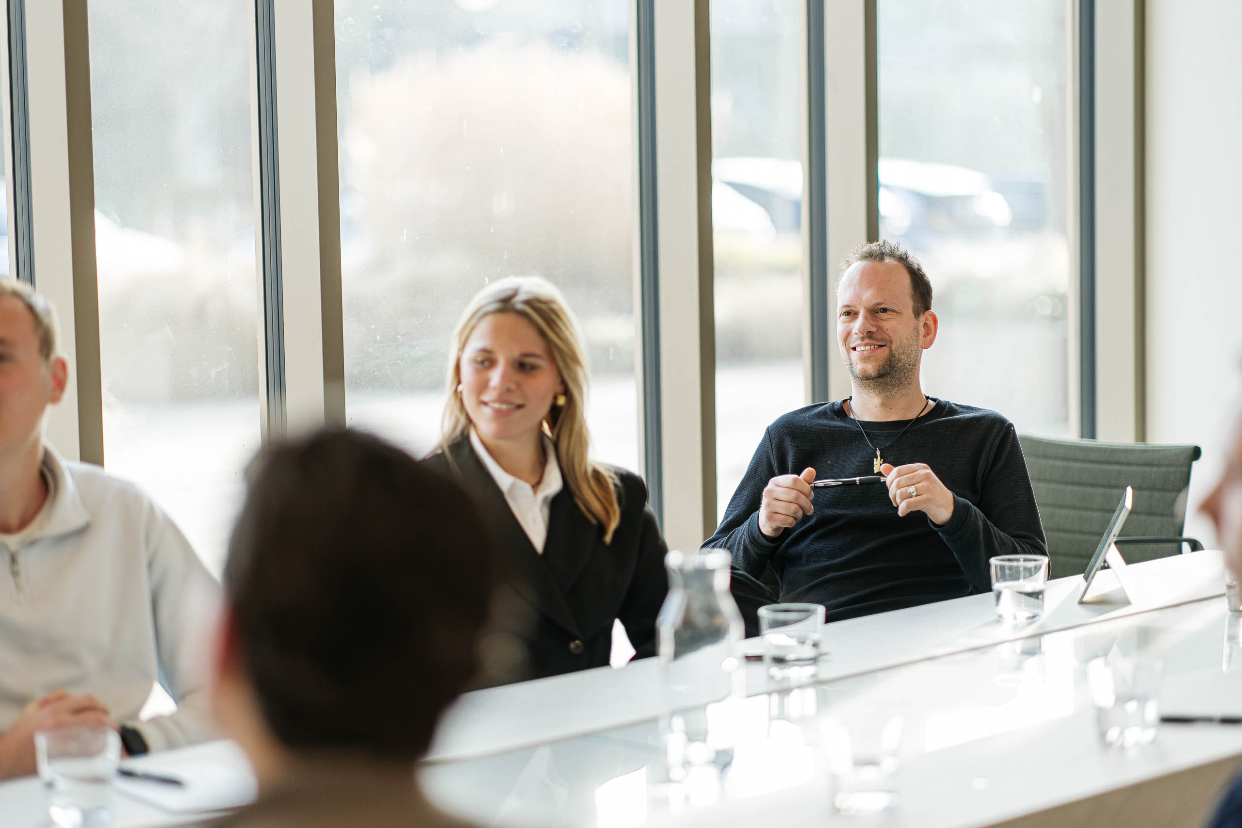 Team van LUCRATIEF tijdens een workshop en presentatie